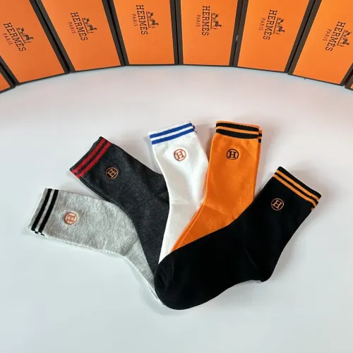 Replica Hermes Socks #1396426 $32.00 USD for Wholesale