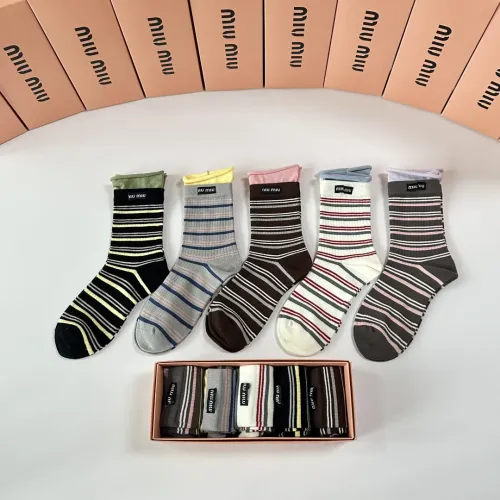MIU MIU Socks #1396427 $32.00 USD, Wholesale Replica MIU MIU Socks