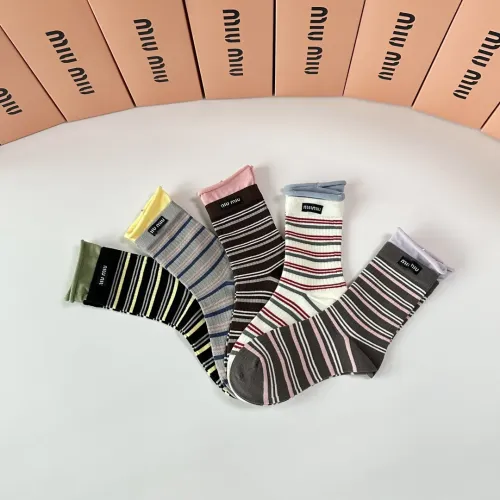 Replica MIU MIU Socks #1396427 $32.00 USD for Wholesale