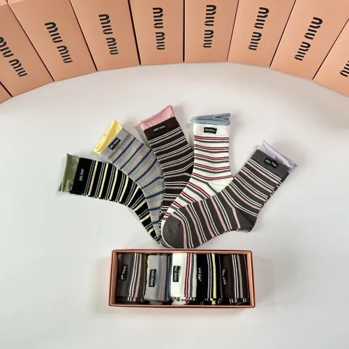 Replica MIU MIU Socks #1396427 $32.00 USD for Wholesale