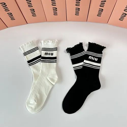 MIU MIU Socks #1396436 $29.00 USD, Wholesale Replica MIU MIU Socks