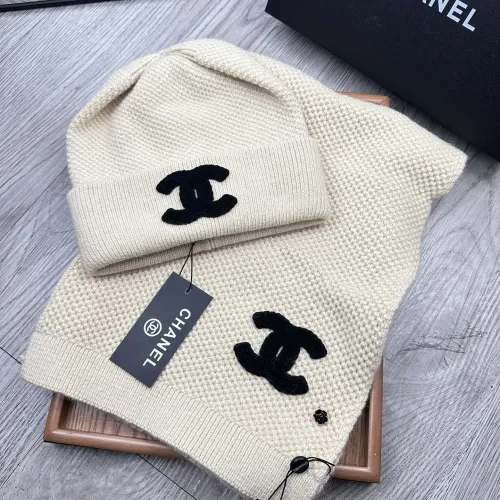 Chanel Hat and Scarf Set #1396472 $52.00 USD, Wholesale Replica Chanel Hat and Scarf and Glove Set