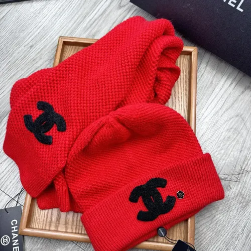 Replica Chanel Hat and Scarf Set #1396474 $52.00 USD for Wholesale