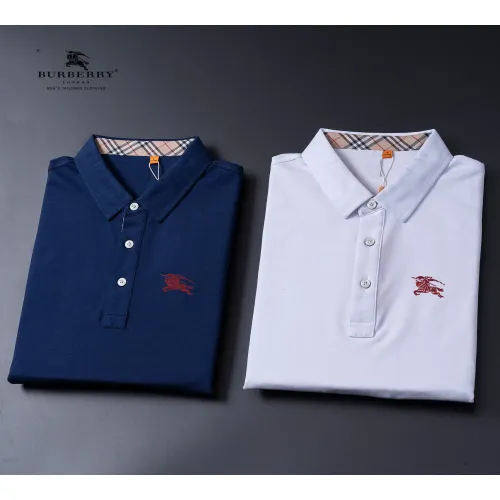 Replica Burberry T-Shirts Long Sleeved For Men #1396477 $52.00 USD for Wholesale