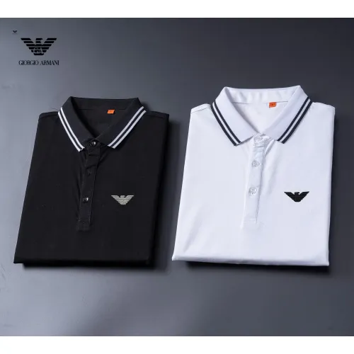 Replica Armani T-Shirts Long Sleeved For Men #1396485 $52.00 USD for Wholesale