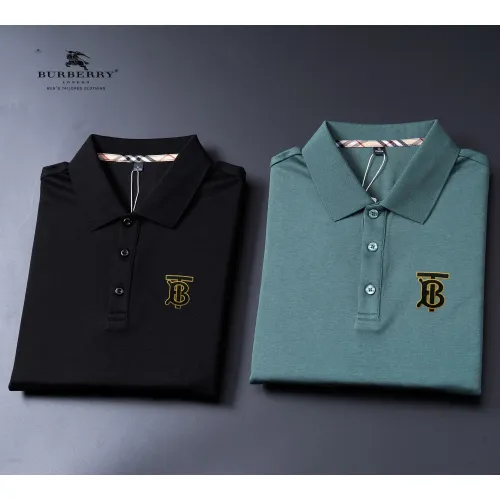 Replica Burberry T-Shirts Long Sleeved For Men #1396498 $52.00 USD for Wholesale