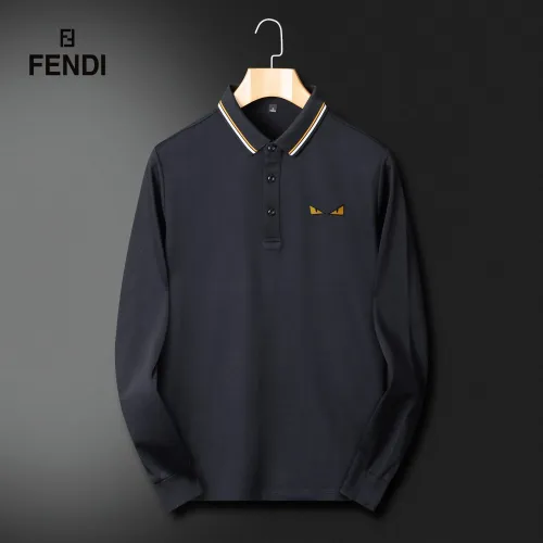 Fendi T-Shirts Long Sleeved For Men #1396504 $52.00 USD, Wholesale Replica Fendi T-Shirts