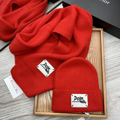 Replica Christian Dior Hat and Scarf Set #1396545 $52.00 USD for Wholesale