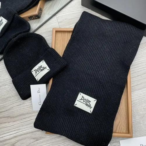 Christian Dior Hat and Scarf Set #1396547 $52.00 USD, Wholesale Replica Christian Dior Hat and Scarf and Glove Set