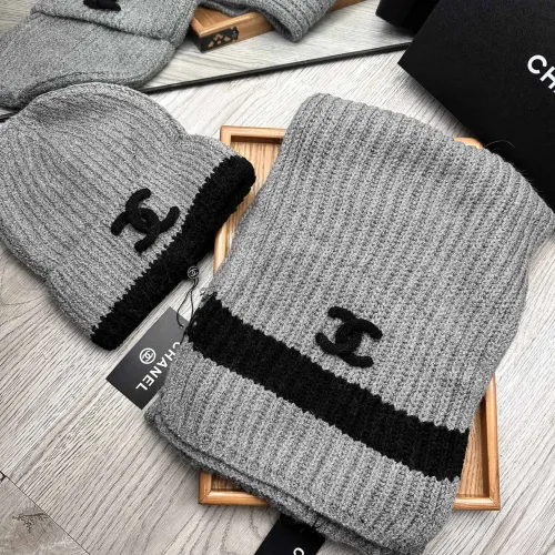 Chanel Hat and Scarf Set #1396568 $52.00 USD, Wholesale Replica Chanel Hat and Scarf and Glove Set
