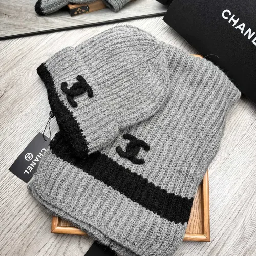 Replica Chanel Hat and Scarf Set #1396568 $52.00 USD for Wholesale