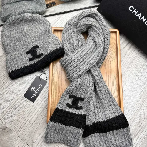 Replica Chanel Hat and Scarf Set #1396568 $52.00 USD for Wholesale