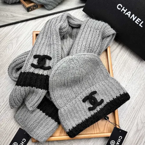 Replica Chanel Hat and Scarf Set #1396568 $52.00 USD for Wholesale