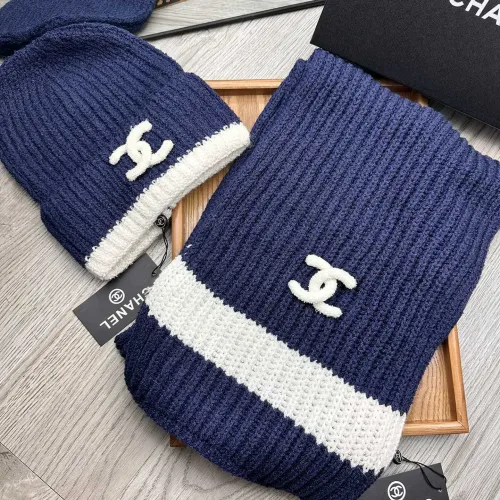 Chanel Hat and Scarf Set #1396569 $52.00 USD, Wholesale Replica Chanel Hat and Scarf and Glove Set