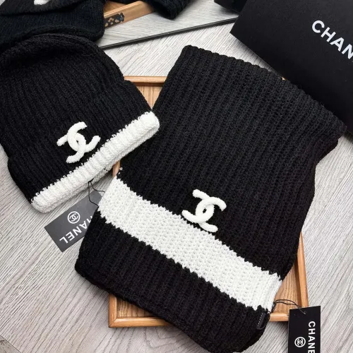 Chanel Hat and Scarf Set #1396570 $52.00 USD, Wholesale Replica Chanel Hat and Scarf and Glove Set