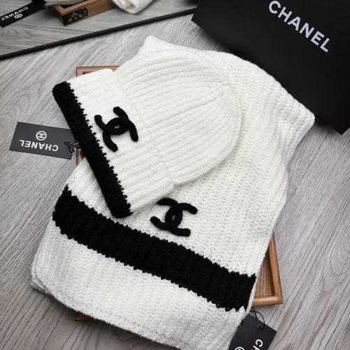 Replica Chanel Hat and Scarf Set #1396572 $52.00 USD for Wholesale