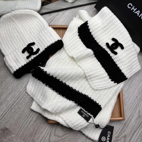 Replica Chanel Hat and Scarf Set #1396572 $52.00 USD for Wholesale