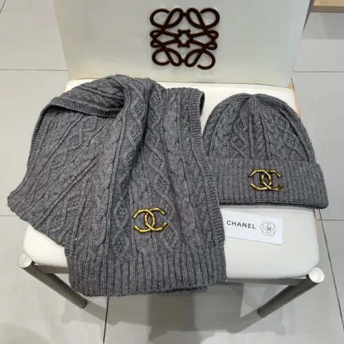 Chanel Hat and Scarf Set #1396589 $48.00 USD, Wholesale Replica Chanel Hat and Scarf and Glove Set