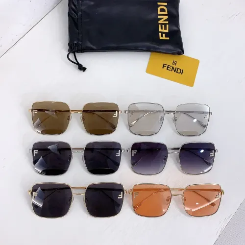 Replica Fendi AAA Quality Sunglasses #1396953 $60.00 USD for Wholesale