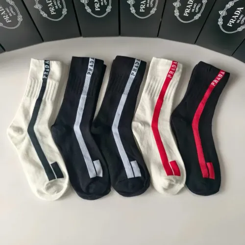 Prada Socks #1397222 $29.00 USD, Wholesale Replica Prada Socks