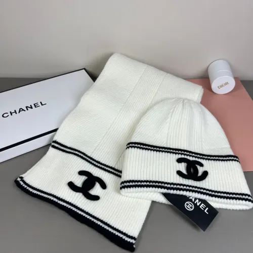 Chanel Hat and Scarf Set #1397234 $45.00 USD, Wholesale Replica Chanel Hat and Scarf and Glove Set