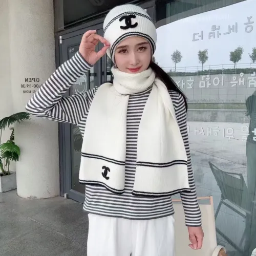Replica Chanel Hat and Scarf Set #1397234 $45.00 USD for Wholesale