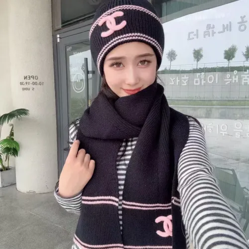 Replica Chanel Hat and Scarf Set #1397237 $45.00 USD for Wholesale