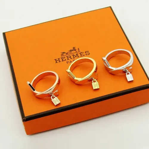 Replica Hermes Rings In Rose Gold #1397563 $25.00 USD for Wholesale