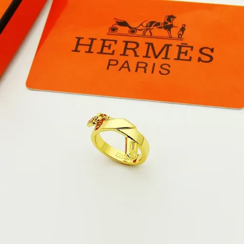 Hermes Rings In Gold #1397564 $25.00 USD, Wholesale Replica Hermes Rings
