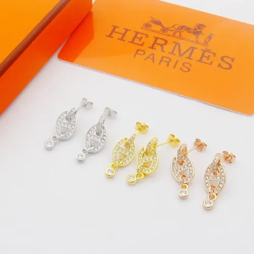 Replica Hermes Earrings For Women #1397565 $25.00 USD for Wholesale