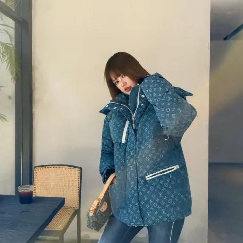 Replica Louis Vuitton LV Down Feather Coat Long Sleeved For Women #1397744 $247.93 USD for Wholesale