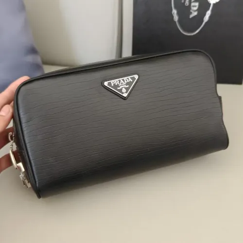 Prada AAA Man Pouches #1397898 $96.00 USD, Wholesale Replica Prada AAA Man Wallets