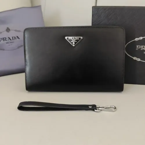 Prada AAA Man Pouches #1397903 $96.00 USD, Wholesale Replica Prada AAA Man Wallets