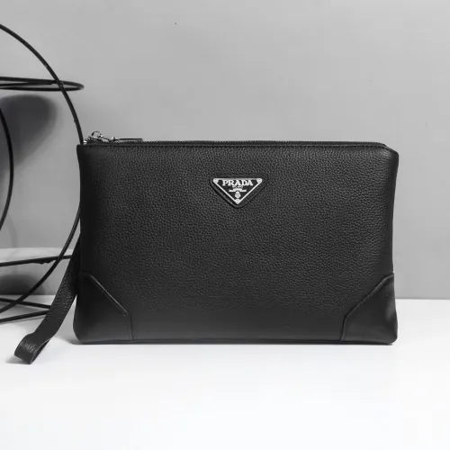 Prada AAA Man Pouches #1397904 $96.00 USD, Wholesale Replica Prada AAA Man Wallets
