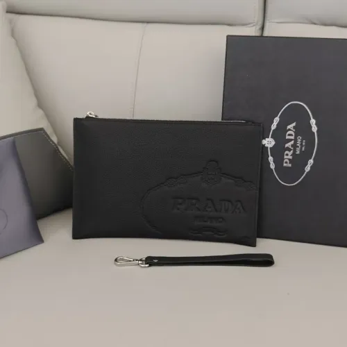 Prada AAA Man Pouches #1397905 $96.00 USD, Wholesale Replica Prada AAA Man Wallets