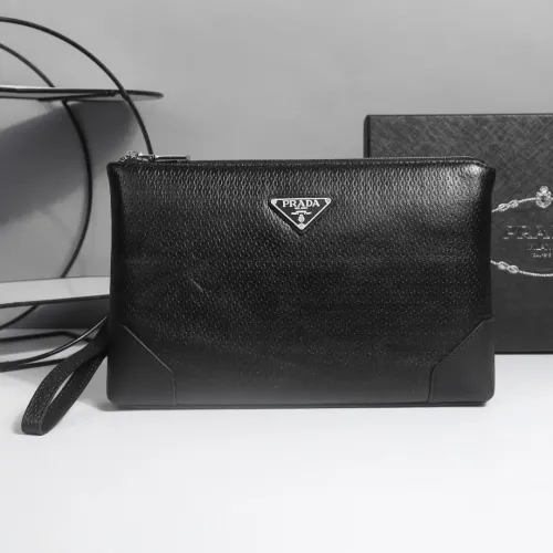 Prada AAA Man Pouches #1397907 $96.00 USD, Wholesale Replica Prada AAA Man Wallets