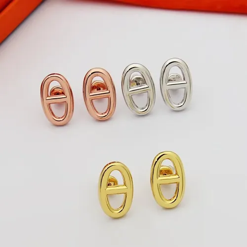 Replica Hermes Earrings For Women #1398128 $23.00 USD for Wholesale