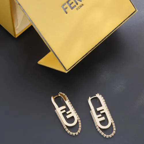 Replica Fendi Earrings For Women #1398163 $45.00 USD for Wholesale
