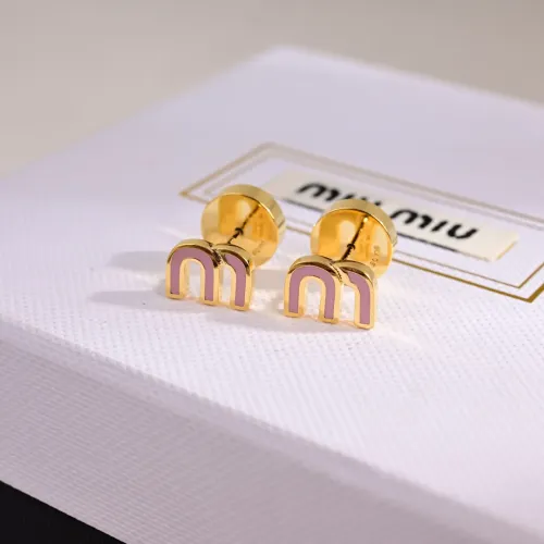 MIU MIU Earrings For Women #1398312 $25.00 USD, Wholesale Replica MIU MIU Earrings
