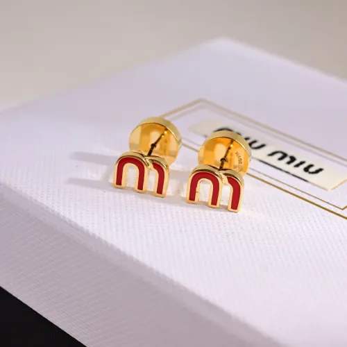 MIU MIU Earrings For Women #1398313 $25.00 USD, Wholesale Replica MIU MIU Earrings