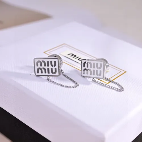 MIU MIU Earrings For Women #1398315 $25.00 USD, Wholesale Replica MIU MIU Earrings