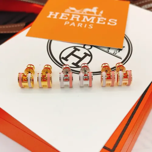 Replica Hermes Earrings For Women #1398426 $32.00 USD for Wholesale