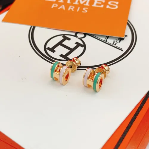 Replica Hermes Earrings For Women #1398440 $32.00 USD for Wholesale