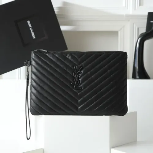 Yves Saint Laurent AAA Quality Pouches #1398530 $68.00 USD, Wholesale Replica Yves Saint Laurent AAA Wallets