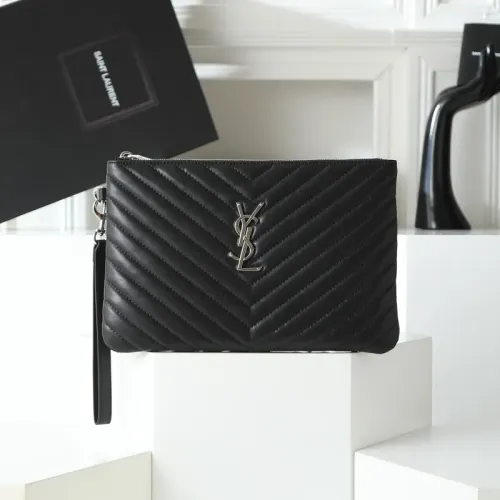 Yves Saint Laurent AAA Quality Pouches #1398533 $68.00 USD, Wholesale Replica Yves Saint Laurent AAA Wallets