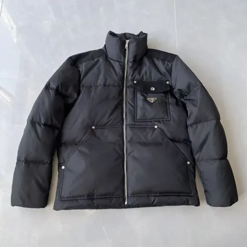 Prada Down Feather Coat Long Sleeved For Men #1398837 $172.00 USD, Wholesale Replica Prada Down Feather Coat