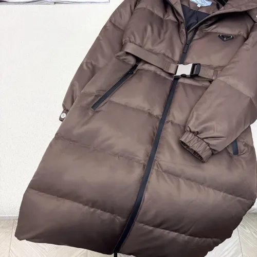 Replica Prada Down Feather Coat Long Sleeved For Women #1398839 $247.93 USD for Wholesale
