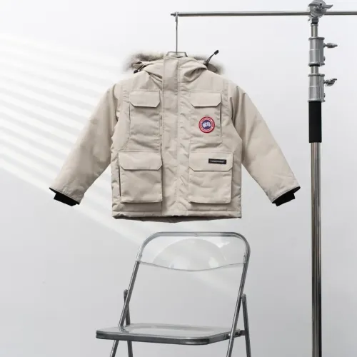 Canada Goose Down Feather Coat Long Sleeved For Kids #1398853 $132.00 USD, Wholesale Replica Canada Goose Down Feather Coat