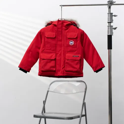 Canada Goose Down Feather Coat Long Sleeved For Kids #1398857 $132.00 USD, Wholesale Replica Canada Goose Down Feather Coat