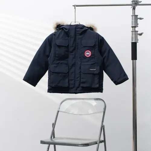 Canada Goose Down Feather Coat Long Sleeved For Kids #1398860 $132.00 USD, Wholesale Replica Canada Goose Down Feather Coat